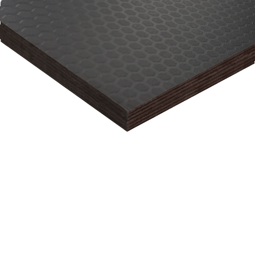 Фанера березовая лам./сет. ФОФ 18мм 120/120 сорт I/II 2440х1220мм HEXA (Черный цвет)